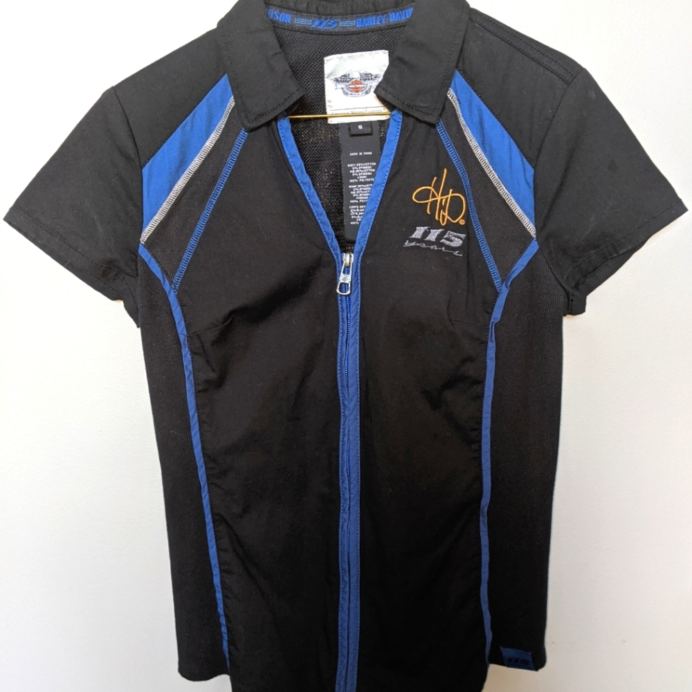 Harley Davidson women's zip up tee